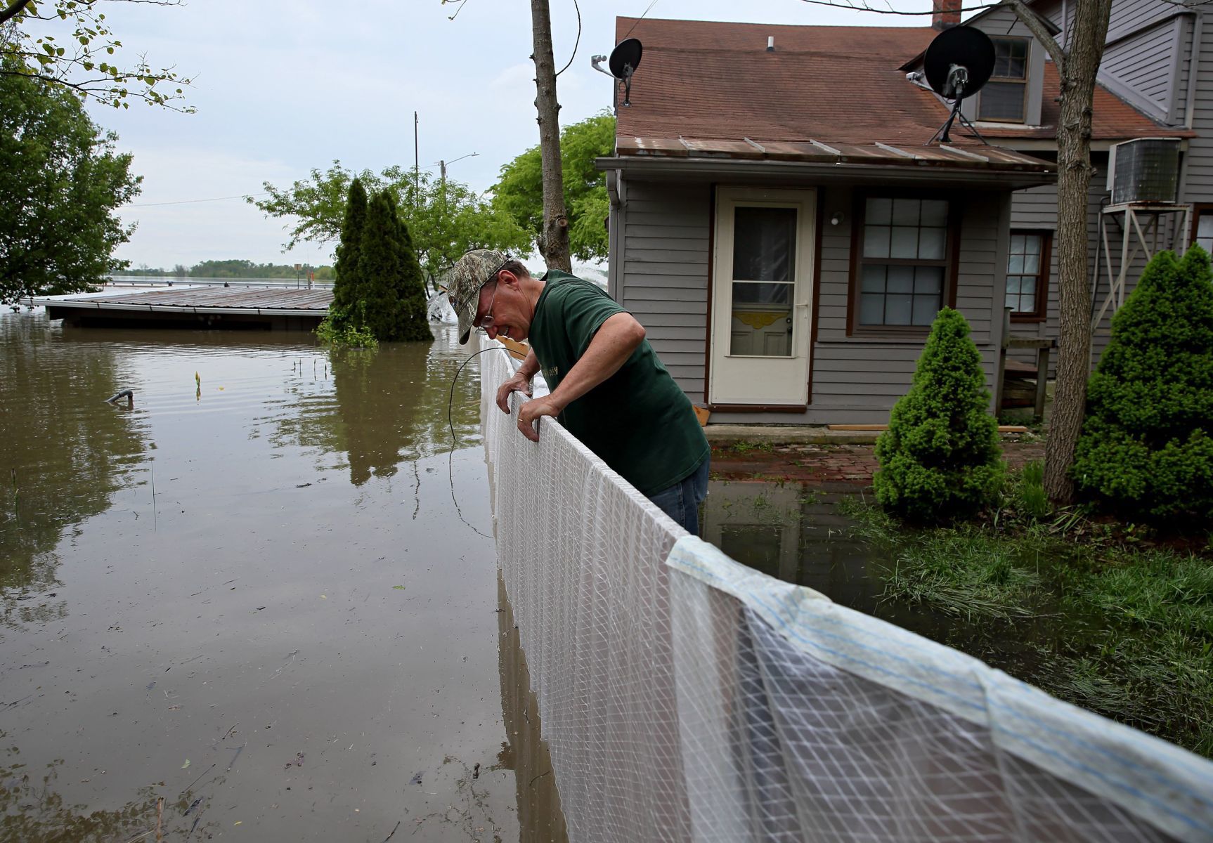 Mississippi River flooding in Elsah